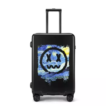 Bran Rabbit Сумка-тележка унисекс BLANBUNNY на колесиках, Улыбка надежды (черная)