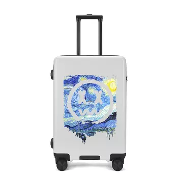 Bran Rabbit Сумка-тележка унисекс BLANBUNNY на колесиках, Звездная Улыбка (Белый)