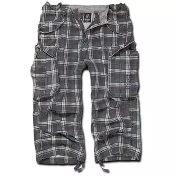 Шорты Brandit Industry с завязками на талии, темно-серый/пурпурный