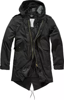 Куртка Brandit M51 US Parka с капюшоном, черный