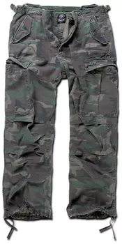 Брюки Brandit M-65 Vintage с ремешками на карманах, камуфляжный