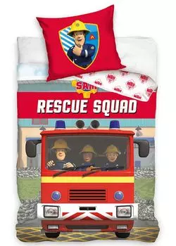 Brandweerman Sam Пододеяльник Rescue 140 х 200 см - хлопок PHU CARBOTEX