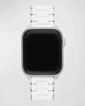 Браслет Apple Watch из нержавеющей стали в силиконовой обертке MICHELE, цвет White