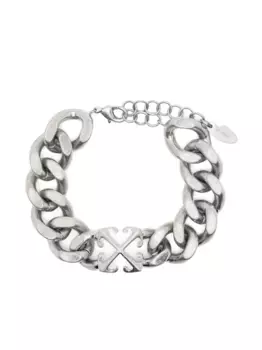 Браслет Arrow Chain OFF-WHITE, серебяный