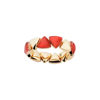 Браслет arrow из розового золота 18 карат, сердолика и горного хрусталя Vhernier