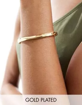 Браслет ASOS DESIGN из 14-каратного золота с минималистичным дизайном