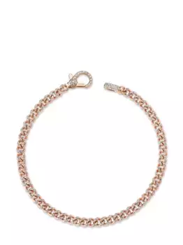 Браслет Baby из розового золота с бриллиантами SHAY, розовый