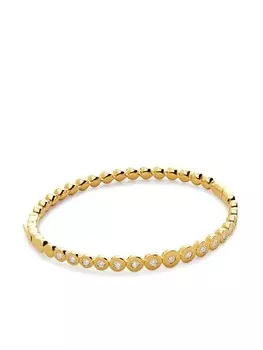 Браслет-бэнгл из позолоченного серебра с бриллиантами Monica Vinader, золотой