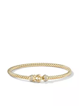Браслет Buckle из желтого золота с бриллиантами David Yurman, золотой