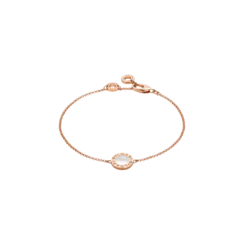 Браслет Bulgari Bvlgari из розового золота 18 карат с перламутром