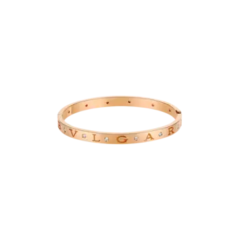 Браслет Bulgari Bvlgari из розового золота 18 карат с 12 бриллиантами