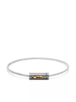 Браслет Cable 5g из желтого золота и титана Le Gramme, серебяный