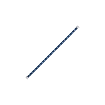 Браслет Cable blue Jeans для большой модели из белого золота или стали Fred