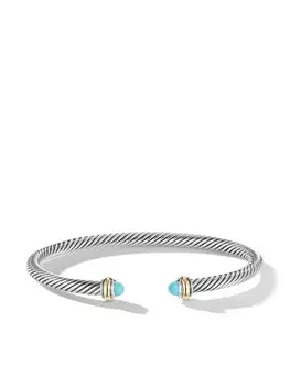 Браслет Cable Classics из серебра и желтого золота David Yurman, серебряный