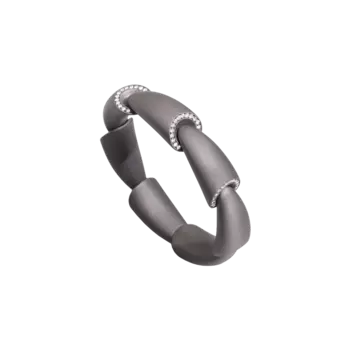 Браслет calla из титана и бриллиантов Vhernier