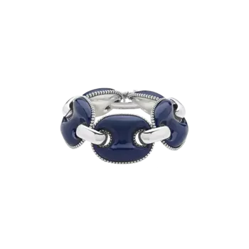 Браслет capriness из морской сетки, серебро и синяя эмаль Chantecler