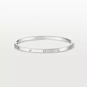 Браслет Cartier Bracelet LOVE, маленькая модель, белое золото