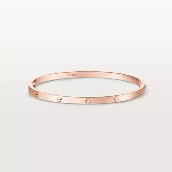 Браслет Cartier Bracelet LOVE, маленькая модель, розовое золото