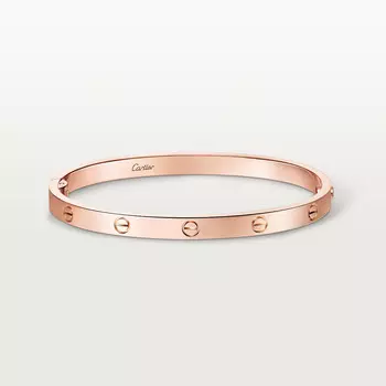 Браслет Cartier Bracelet LOVE, средняя модель, розовое золото