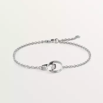 Браслет Cartier Bracelet LOVE, sur chane, белое золото
