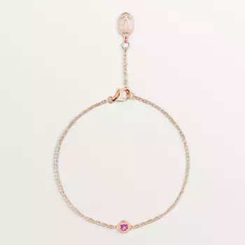 Браслет Cartier d'Amour, розовое золото/сапфир