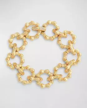 Браслет-цепочка из бамбука Anabel Aram Jewelry, цвет Gold