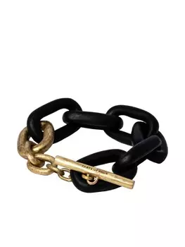 Браслет-цепочка с застежкой-молнией Parts of Four, черный