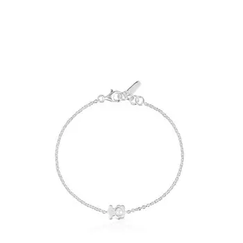 Браслет-цепочка Tous I-bear Bear With A Cultured Pearl, серебро
