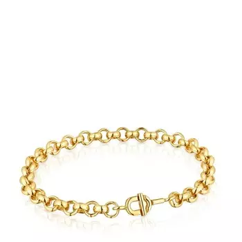 Браслет-цепочка Tous Manifesto 17.5 Cm Gold-Plated, позолоченное серебро