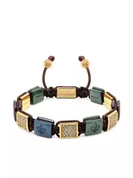 Браслет Ceramic Flatbead Nialaya Jewelry, красный