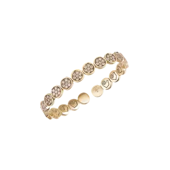 Браслет Chantecler Paillettes из желтого золота с бриллиантами цвета шампанского