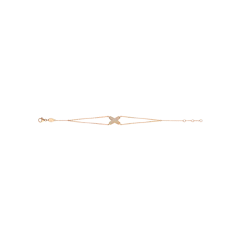 Браслет Chaumet Jeux de liens из розового золота с бриллиантами