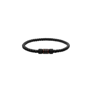 Браслет Chopard Classic racing из черной кожи и черного металла