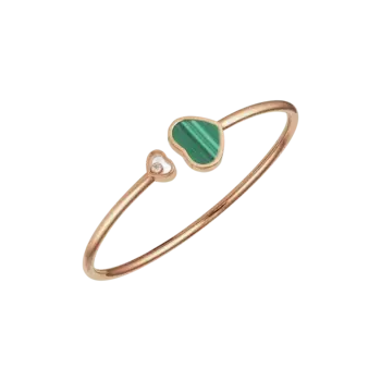 Браслет Chopard Happy Hearts - Браслет, розовое золото, бриллиант, малахит