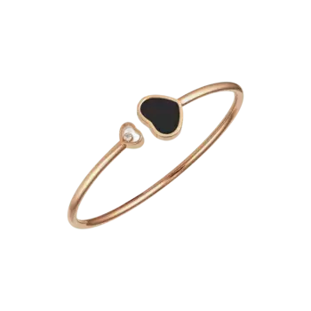 Браслет Chopard Happy Hearts - Браслет, розовое золото, бриллиант, оникс