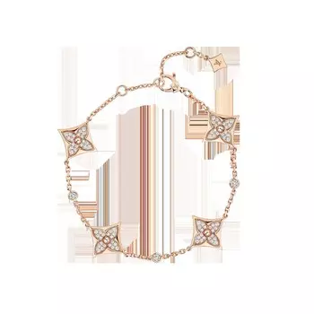 Браслет Color Blossom Star BB Multi-Motifs, розовое золото и бриллианты Louis Vuitton, розовый