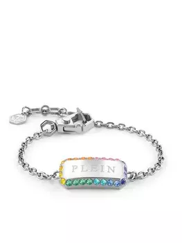 Браслет Crystal Tag Philipp Plein, серебряный