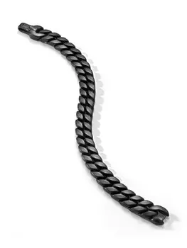 Браслет Curb Chain David Yurman, черный