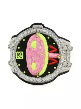 Браслет Dawleetoo с вышивкой Walter Van Beirendonck, черный