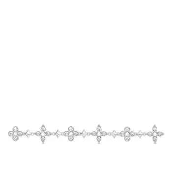 Браслет Dentelle One Row, белое золото и бриллианты Louis Vuitton, серебряный