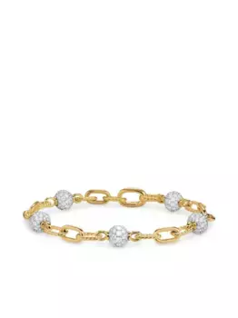 Браслет DY Madison из желтого золота с бриллиантами (6 мм) David Yurman, золотой