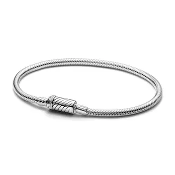 Браслет Easy-Close Magnetic Clasp Snake Chain Pandora, стерлинговое серебро