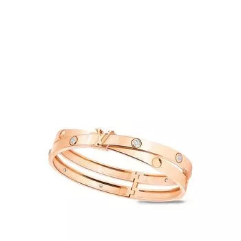 Браслет Empreinte, розовое золото и бриллианты Louis Vuitton, розовый