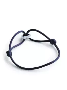 Браслет Eternity из белого золота с бриллиантами LOEV, синий