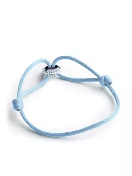 Браслет Eternity из белого золота с бриллиантами LOEV, синий