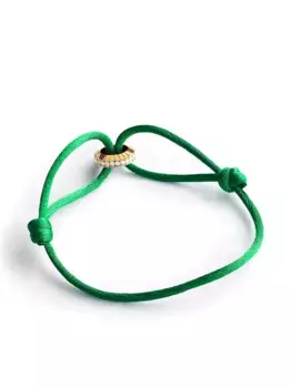 Браслет Eternity Summer из желтого золота с бриллиантами LOEV, зеленый