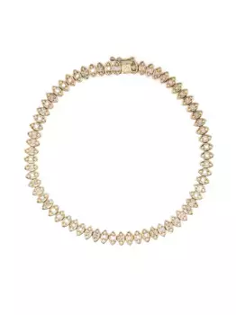 Браслет Evil Eye из желтого золота с бриллиантами Sydney Evan, золотой