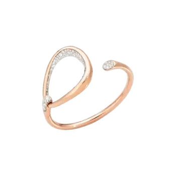 Браслет fantine из розового золота с бриллиантами Pomellato