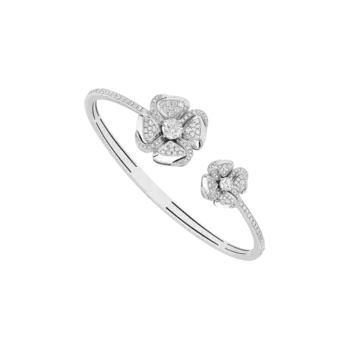 Браслет fiorever из белого золота с бриллиантами или 858830 Bulgari