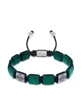 Браслет Green African Jade Nialaya Jewelry, зеленый